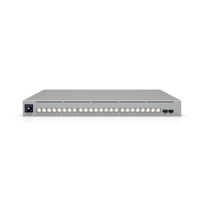 UBIQUITIECS-24-POEEnterprise Campus 24 PoE, Switch Empresarial Etherlighting™ PoE+++ Capa 3 de 24 Puertos (16 x 10 GbE y 8 x 2.5 GbE) y 2 Puertos SFP28 de 25 G de Alta Disponibilidad - SILYMX