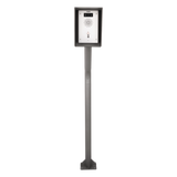 Poste y Cubierta industrial para montaje de Porteros IP Fanvil y Grandstream, altura de 1.2 metros, pintura electrostática color gris. EPCOM INDUSTRIAL - Imagen 2