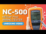 Probador Profesional para cable UTP, STP y Cable Coaxial (NETcat® Pro2) con Pantalla táctil retroiluminada TEMPO NC-500