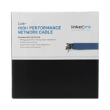 Bobina de Cable de 305 Metros (1000 Pies) Cat6+ Blindado F/UTP, CM, Calibre 23 Alto Rendimiento, ETL, UL, Color Azul, Super Flexible, para Aplicaciones de Video Vigilancia, Video HD, y Redes de Datos. Uso Interior. LINKEDPRO BY EPCOM - Imagen 1