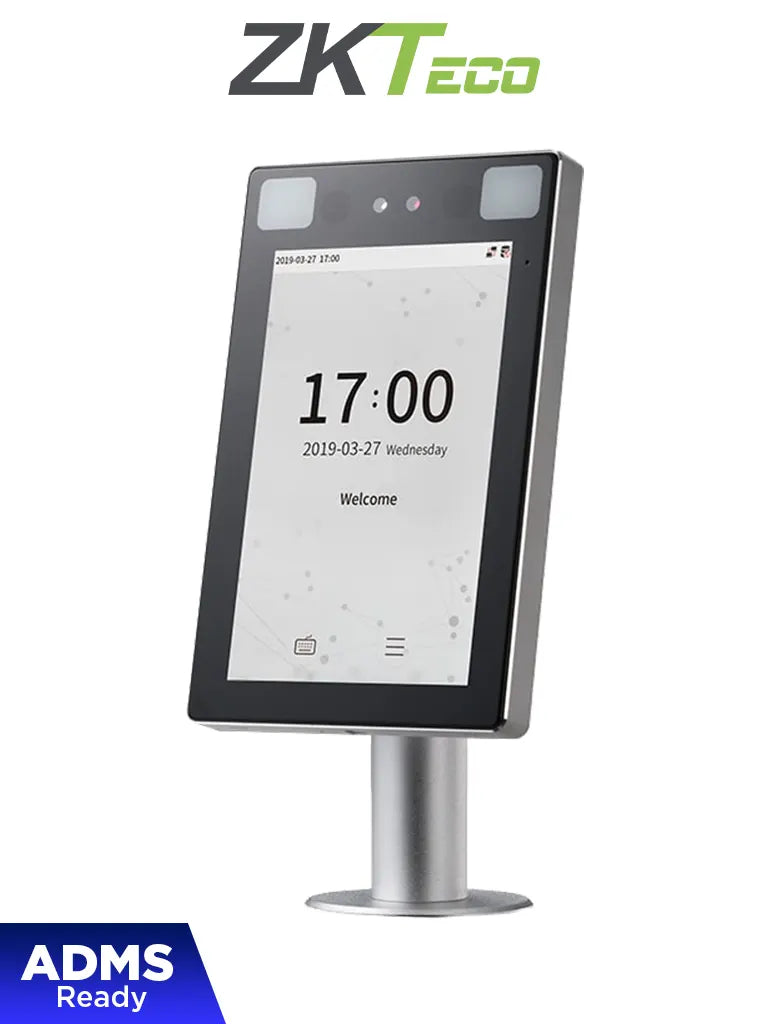 ZKTECO ProFace X CH - Terminal de Control de Acceso con Reconocimiento Facial / para Exterior/ 30 000 Rostros/ 8 Pulgadas /IP68 /IK04/ Lectura de Tarjetas ID / Incluye Soporte para Torniquete - Imagen 1