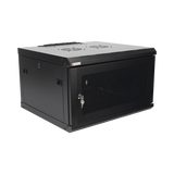 Gabinete de Pared PRECISION 19'' 6UR (455mm) - Puerta Perforada Incluye: 2 Ventiladores y Panel Cepillo - Imagen 1