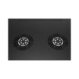 Gabinete de Pared PRECISION 19'' 6UR (455mm) - Puerta Perforada Incluye: 2 Ventiladores y Panel Cepillo - Imagen 4