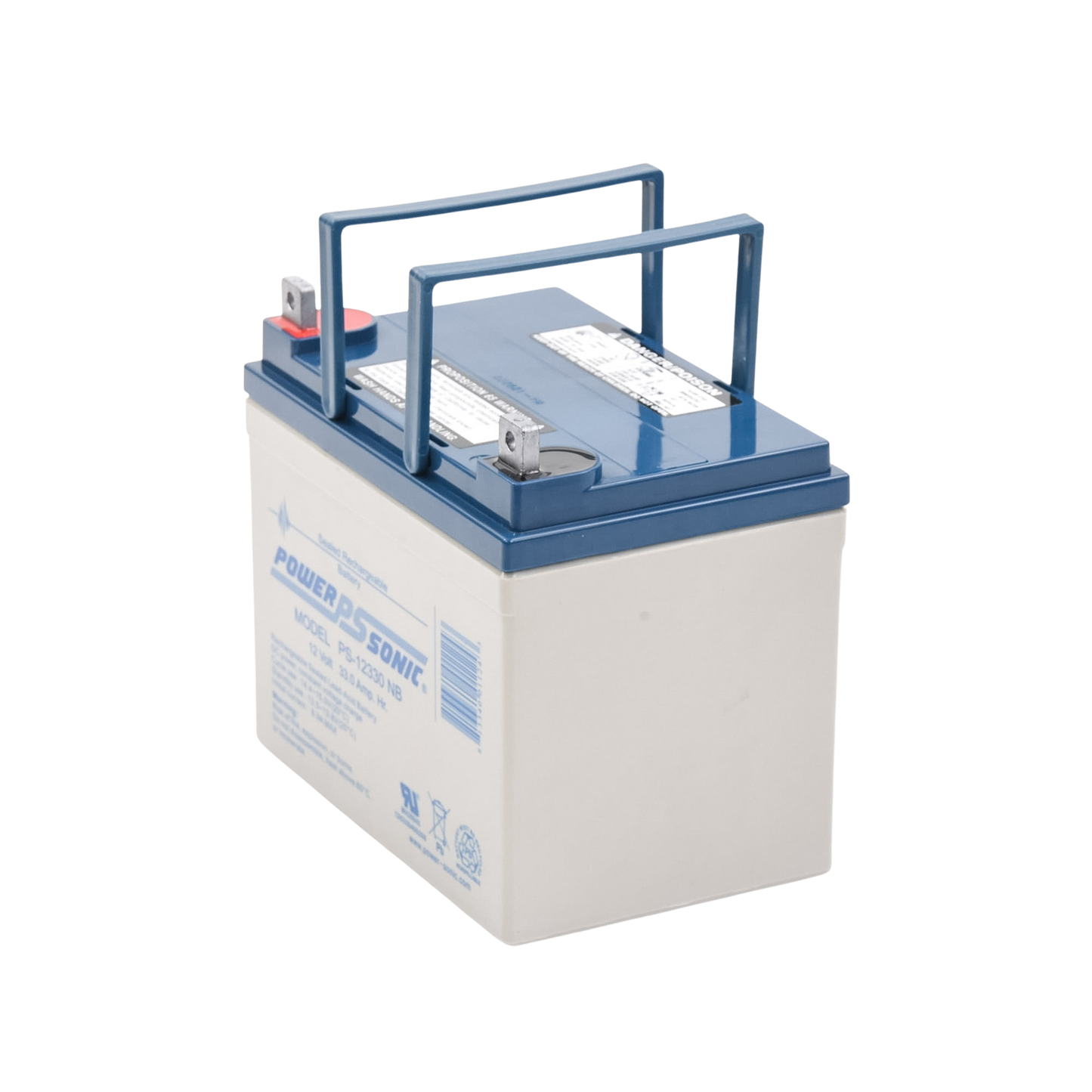 Batería 12V 33AH Para Respaldo AGM/VRLA 5 Años Vida Útil Terminales NB Reconocida UL POWER SONIC PS-12330-NB - Imagen 1