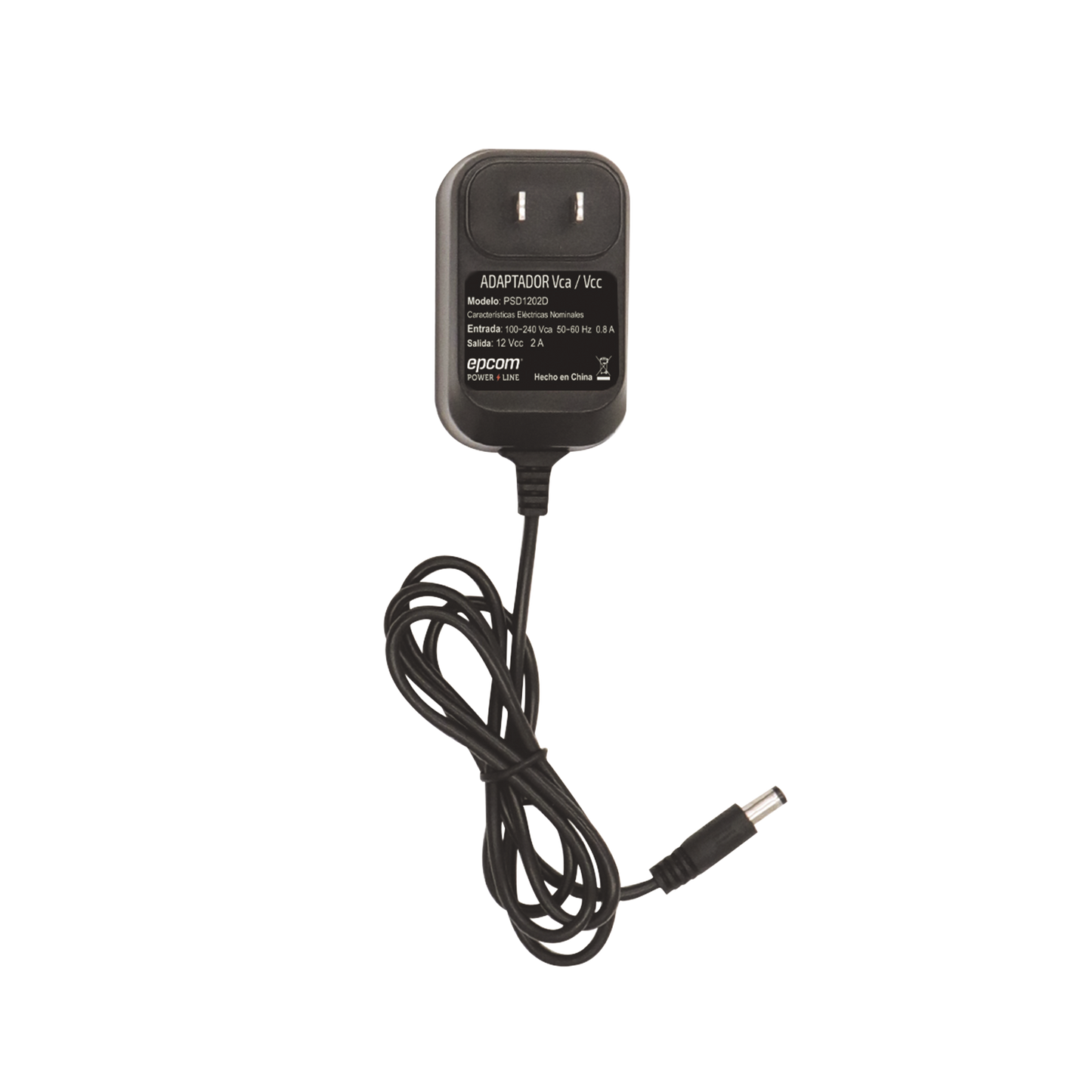Adaptador de Pared Fuente de 12 Vcc Regulada 2 Amp Voltaje de Entrada de 100 - 240 VCA PSD1202D EPCOM POWERLINE - Imagen 2