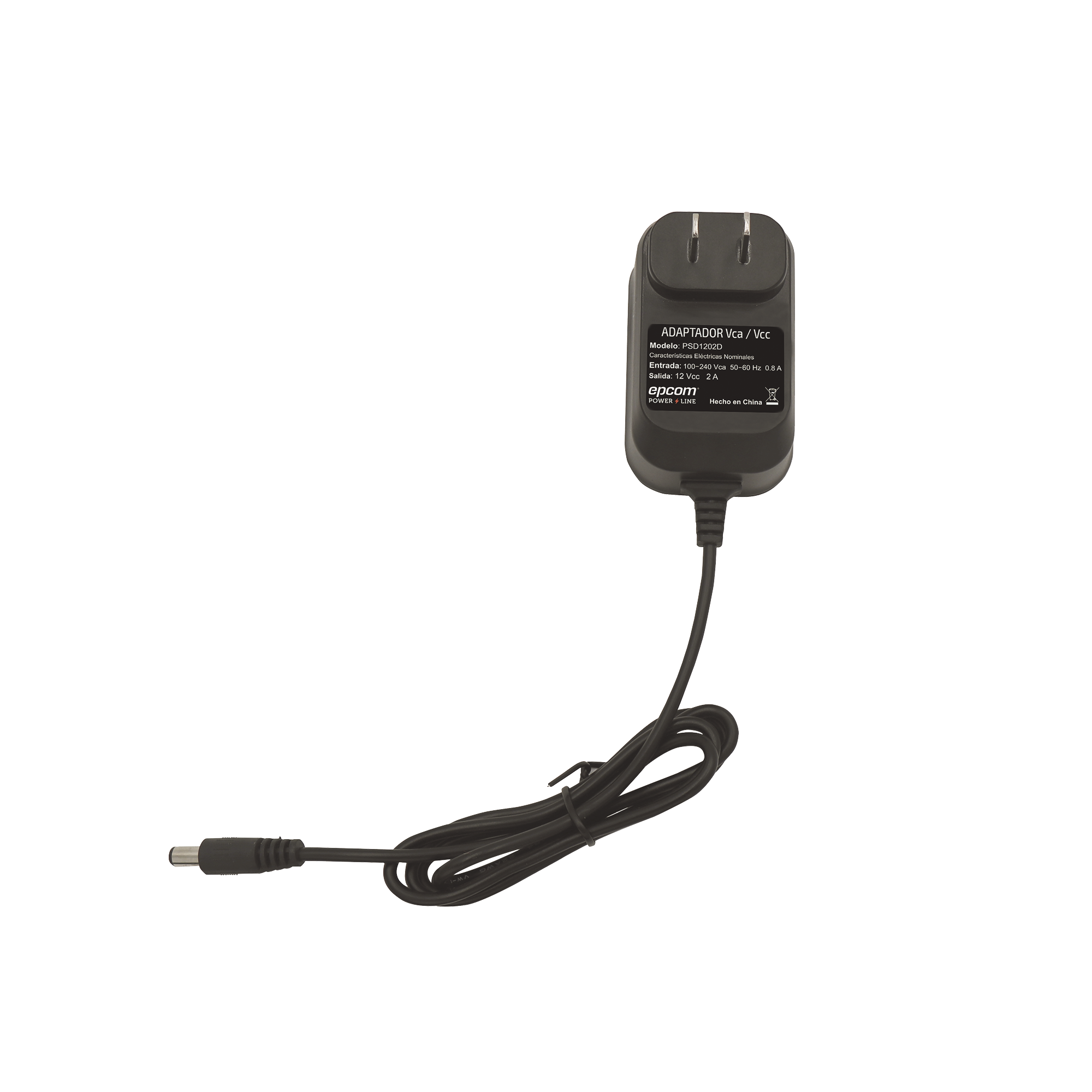 Adaptador de Pared Fuente de 12 Vcc Regulada 2 Amp Voltaje de Entrada de 100 - 240 VCA PSD1202D EPCOM POWERLINE - Imagen 3