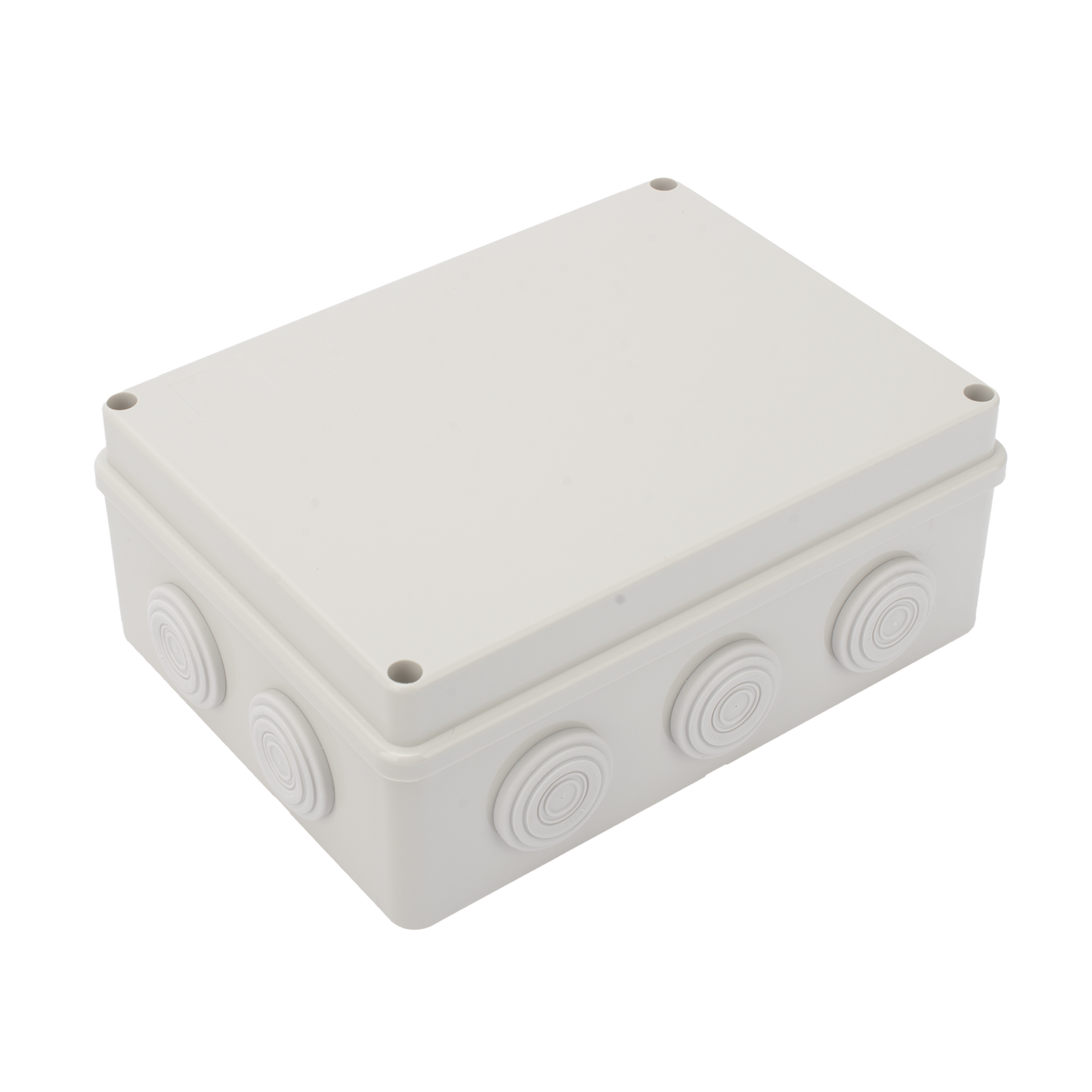 Caja Derivación-Conexión de Plástico (14 X 19 X 7.6 cm) con 10 Glándulas de Goma PRECISION - Imagen 1
