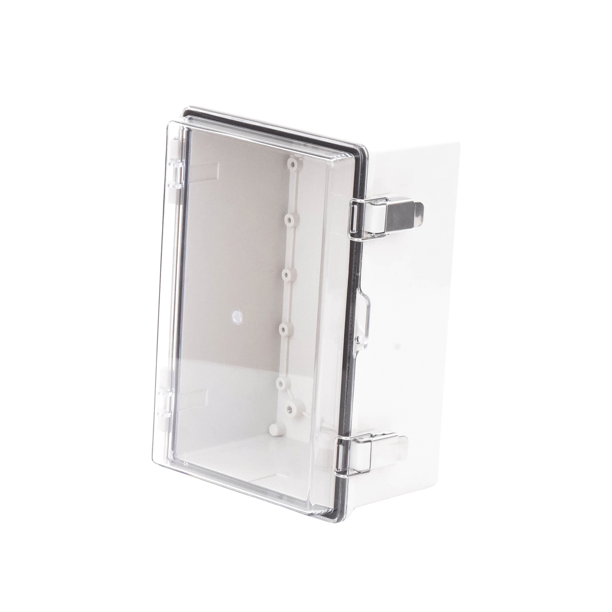 Gabinete Plástico ABS Puerta Transparente Uso en Intemperie IP66 190x290x140 mm cierre por Broche Inoxidable PST-1929-14ET PRECISION - Imagen 1