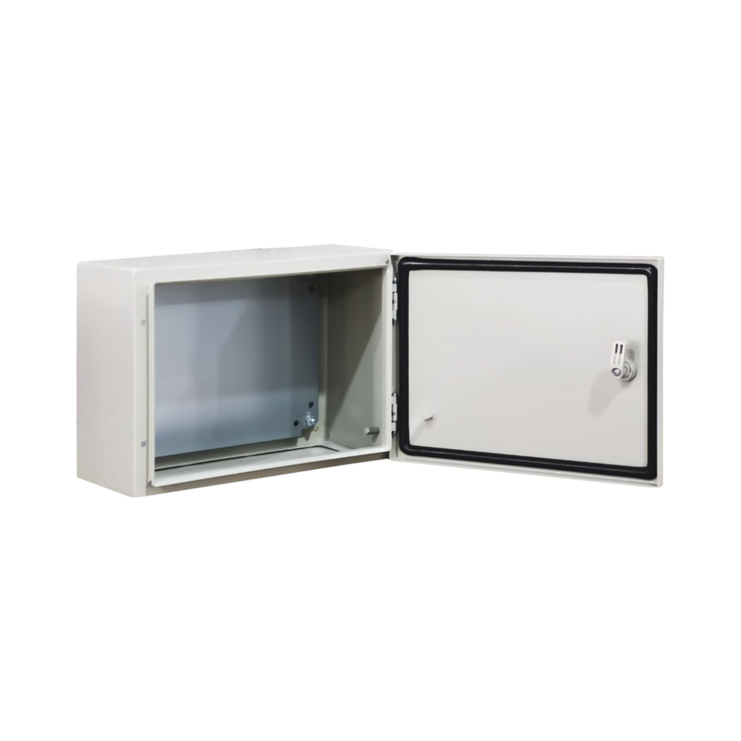 Gabinete de Acero IP66 Uso en Intemperie (400 x 300 x 300 mm) con Placa Trasera Interior Metálica y Compuerta Inferior Atornillable (Incluye Chapa y Llave T). Ideal para Centros de Carga y Tableros de Control PRECISION PST-4030-30A - Imagen 2