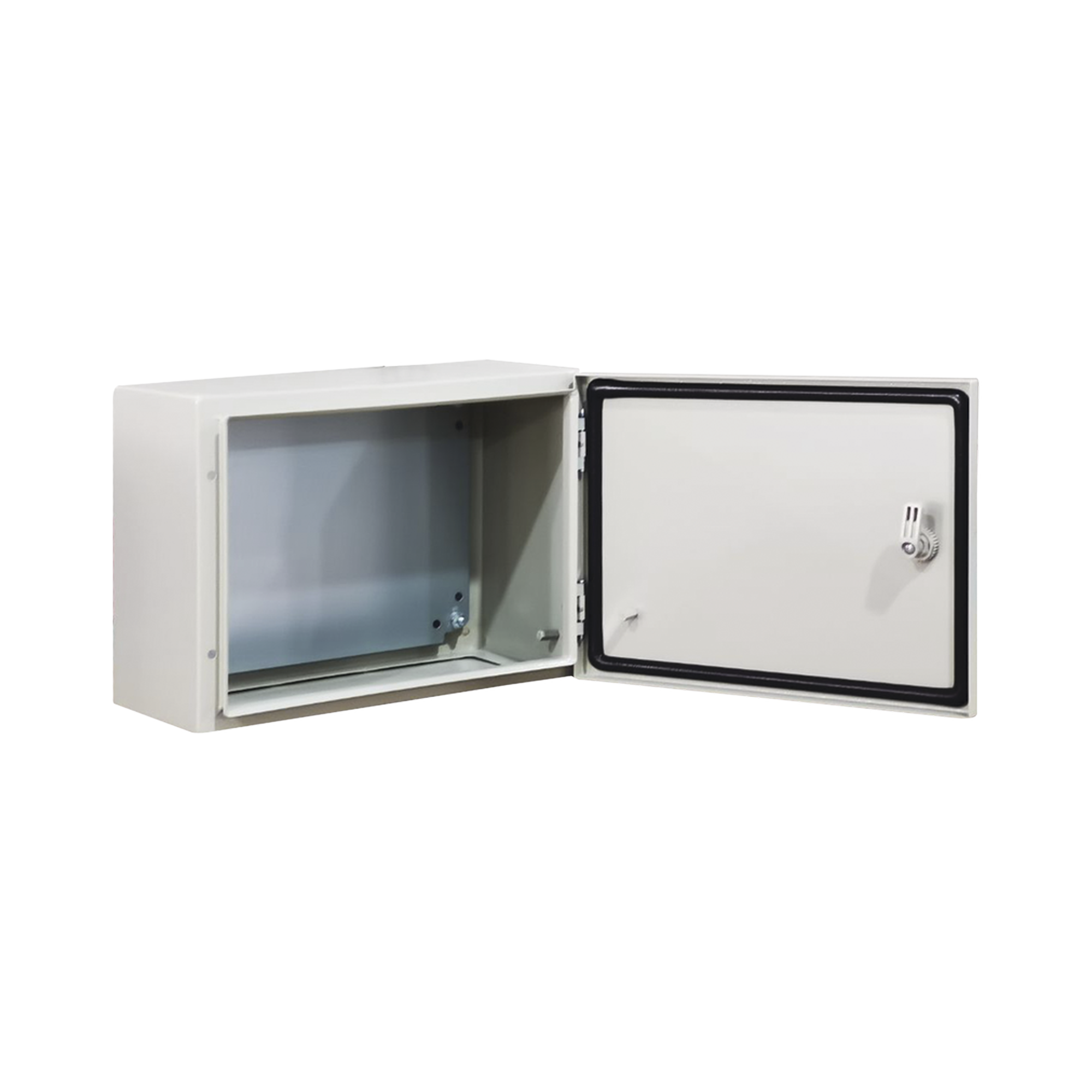 Gabinete de Acero IP66 Uso en Intemperie (400 x 300 x 300 mm) con Placa Trasera Interior Metálica y Compuerta Inferior Atornillable (Incluye Chapa y Llave T). Ideal para Centros de Carga y Tableros de Control PRECISION PST-4030-30A - Imagen 2