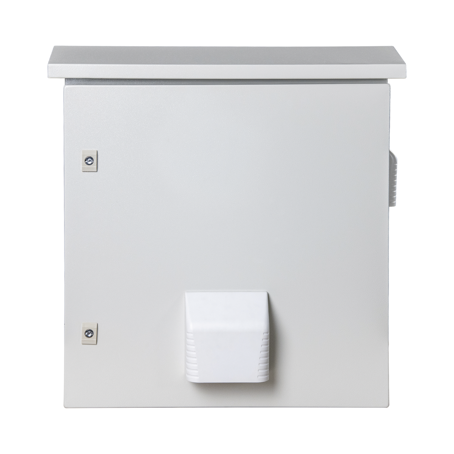 Gabinete Ventilado de Acero IP55 Uso en Exterior (593 x 609 x 399 mm) con Placa Trasera Interior Metálica y Compuerta Inferior Atornillable. Incluye Ventilador, Ventilas, filtros, Montaje Rack 19", Terminal de Tierra Física, Chapas y Ll PRECISION - Imagen 1
