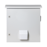 Gabinete Ventilado de Acero IP55 Uso en Exterior (593 x 609 x 399 mm) con Placa Trasera Interior Metálica y Compuerta Inferior Atornillable. Incluye Ventilador, Ventilas, filtros, Montaje Rack 19", Terminal de Tierra Física, Chapas y Ll PRECISION - Imagen 1