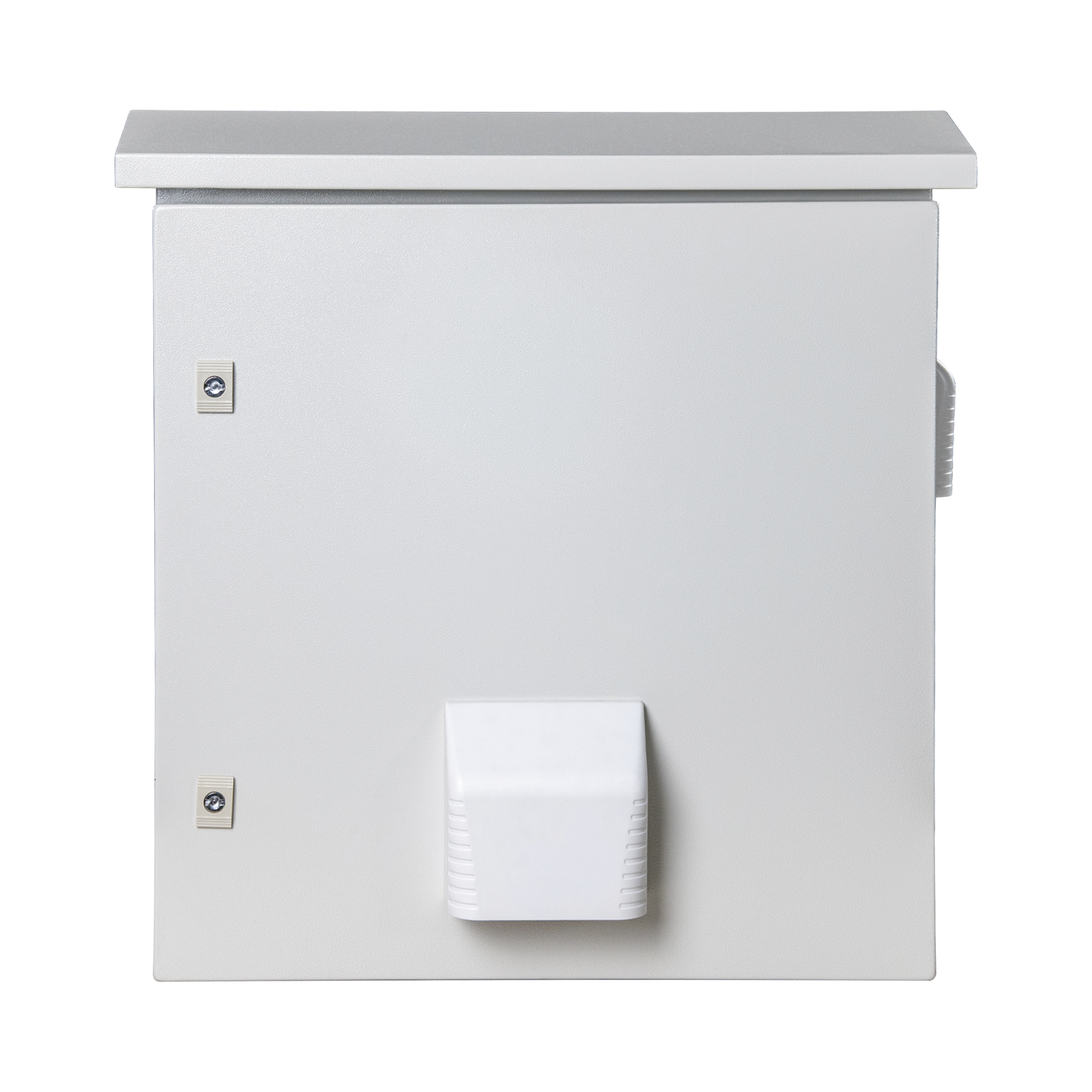 Gabinete Ventilado de Acero IP55 Uso en Exterior (593 x 609 x 399 mm) con Placa Trasera Interior Metálica y Compuerta Inferior Atornillable. Incluye Ventilador, Ventilas, filtros, Montaje Rack 19", Terminal de Tierra Física, Chapas y Ll PRECISION - Imagen 1