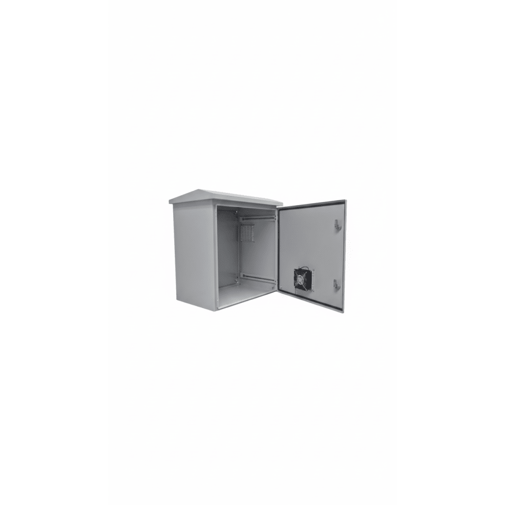 Gabinete Ventilado de Acero IP55 Uso en Exterior (593 x 609 x 399 mm) con Placa Trasera Interior Metálica y Compuerta Inferior Atornillable. Incluye Ventilador, Ventilas, filtros, Montaje Rack 19", Terminal de Tierra Física, Chapas y Ll PRECISION - Imagen 4