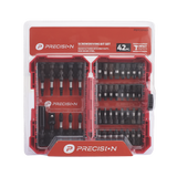 Juego de 42 Puntas para Taladro + Estuche Entrada Hex. 1/4" PST-C010-01 PRECISION - Imagen 1