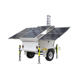 Camaras IP PTZPRECISIONPST-VTS-3PRemolque Traila Mástil Retráctil 7.5m Videovigilancia Iluminación Solar Precision PST - VTS - 3P - SILYMX