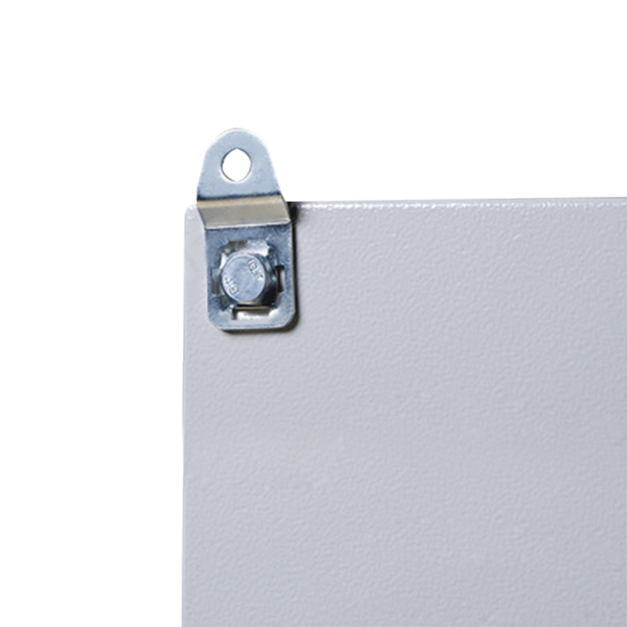 Juego de 4 Pestañas Metálicas para Fijación a Pared de Gabinetes Línea PST. Incluye tornillo y tuerca. PRECISION - Imagen 1