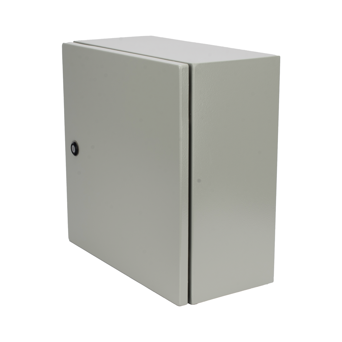 Gabinete de Acero IP66 Uso en Intemperie (400 x 400 x 200 mm) con Placa Trasera Interior de Metal y Compuerta Inferior Atornillable (Incluye Chapa y Llave PST407) PRECISION - Imagen 1