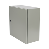 Gabinete de Acero IP66 Uso en Intemperie (400 x 400 x 200 mm) con Placa Trasera Interior de Metal y Compuerta Inferior Atornillable (Incluye Chapa y Llave PST407) PRECISION - Imagen 1