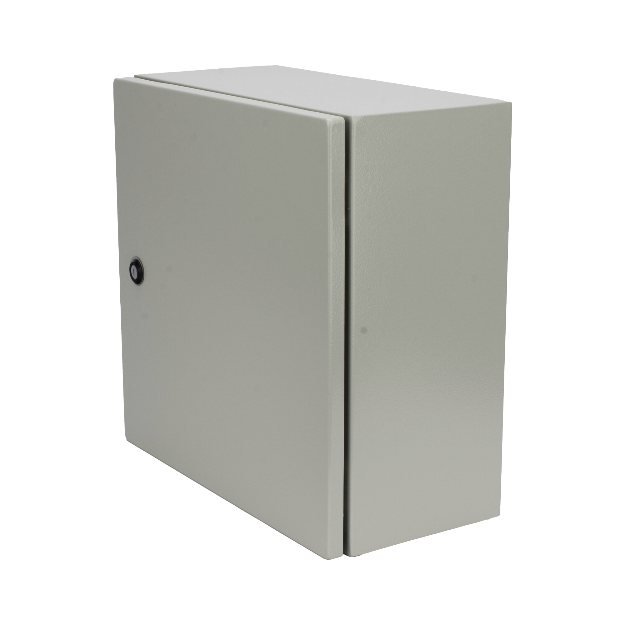 Gabinete de Acero IP66 Uso en Intemperie (400 x 400 x 200 mm) con Placa Trasera Interior de Metal y Compuerta Inferior Atornillable (Incluye Chapa y Llave PST407) PRECISION - Imagen 1