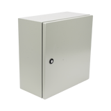 Gabinete de Acero IP66 Uso en Intemperie (400 x 400 x 200 mm) con Placa Trasera Interior de Metal y Compuerta Inferior Atornillable (Incluye Chapa y Llave PST407) PRECISION - Imagen 2