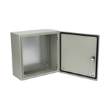Gabinete de Acero IP66 Uso en Intemperie (400 x 400 x 200 mm) con Placa Trasera Interior de Metal y Compuerta Inferior Atornillable (Incluye Chapa y Llave PST407) PRECISION - Imagen 4