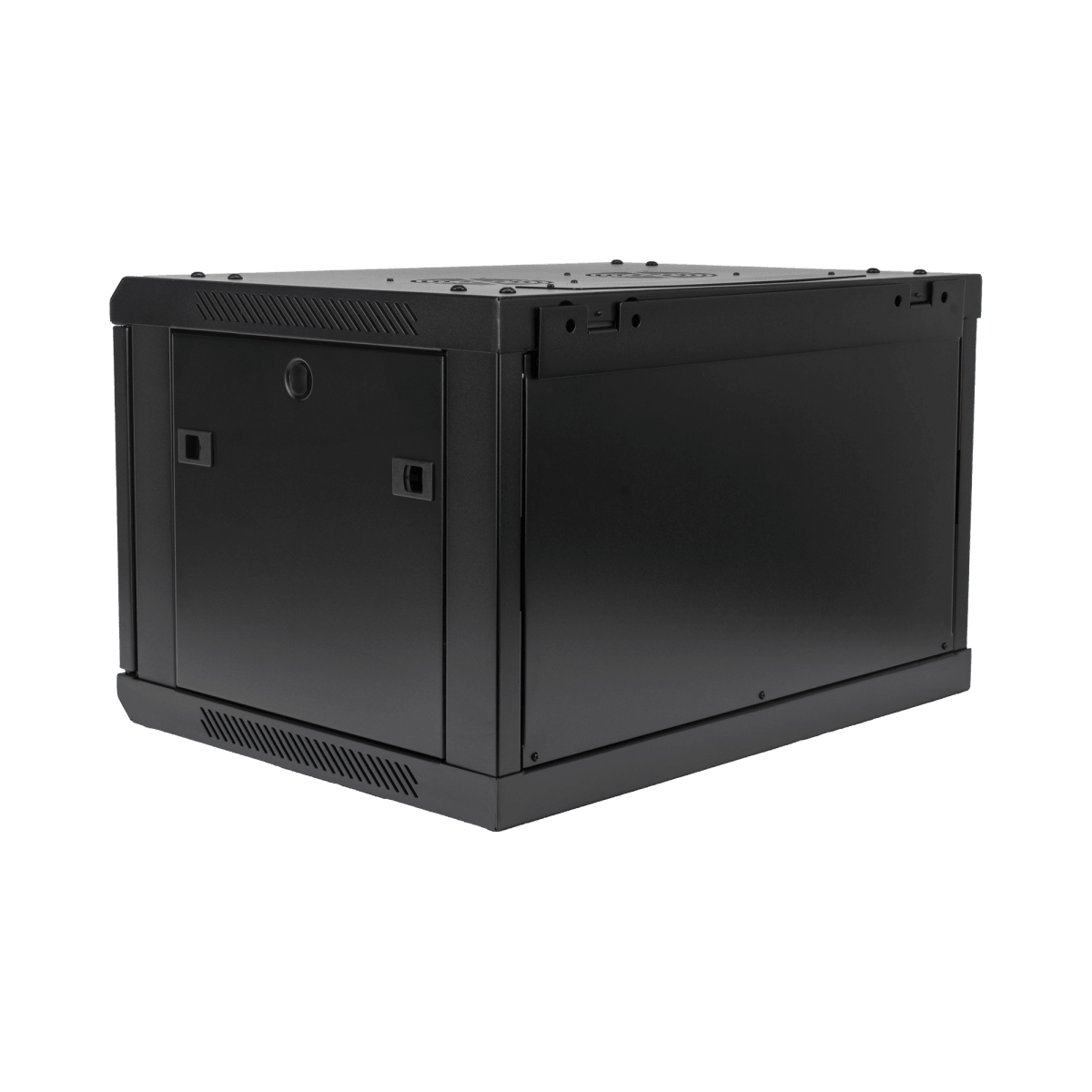 Racks CerradosPRECISIONPSTC-06-645-BDPGabinete 19in 6UR 450mm Profundidad Puerta Perforada Negro PRECISION PSTC - 06 - 645 - BDP - SILYMX