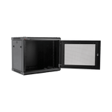 Racks CerradosPRECISIONPSTC-09-645BDPGabinete Rack 19in 9UR Puerta Perforada 450mm Negro PRECISION PSTC - 09 - 645BDP - SILYMX