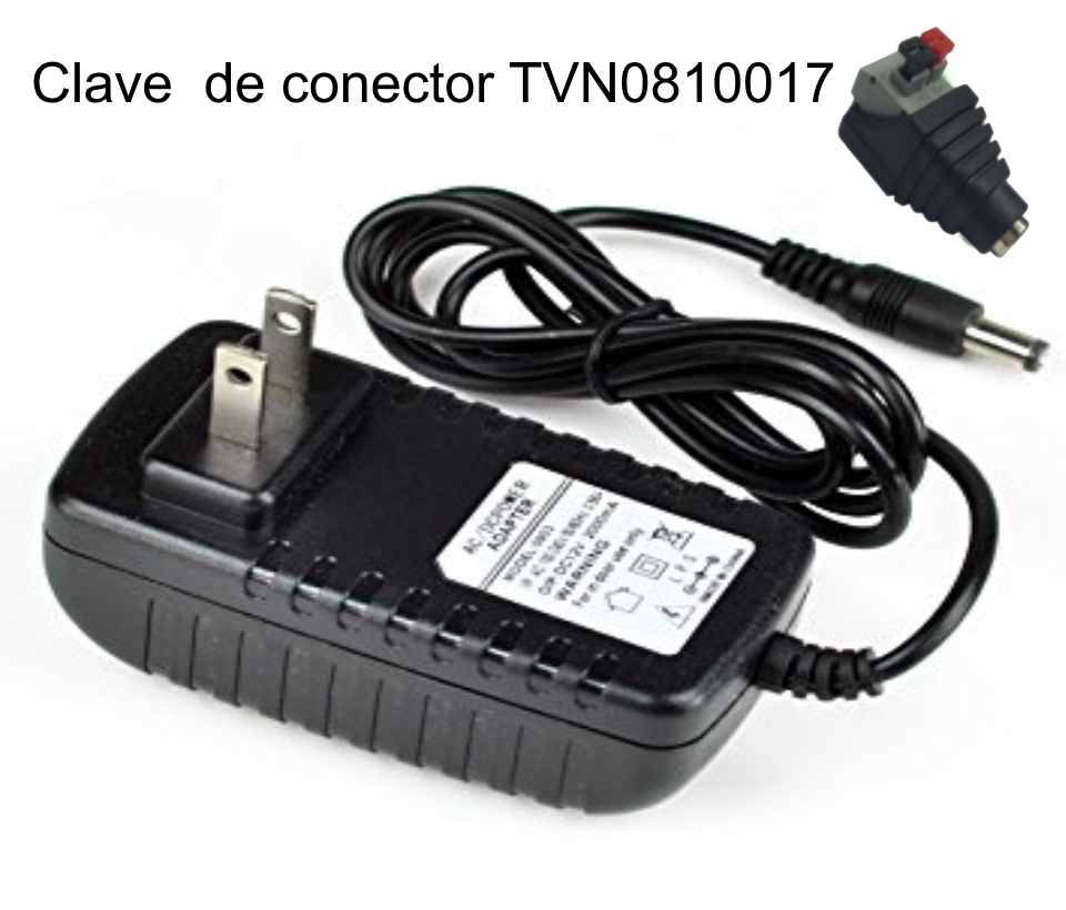 SAXXON PSU1202E - Fuente de Poder Regulada de 12 Vcc 2 Amperes/ Con Cable de 1.2 Metros/ Conector Macho/ Especial para Camaras de CCTV/ Usos Multiples/ - Imagen 3