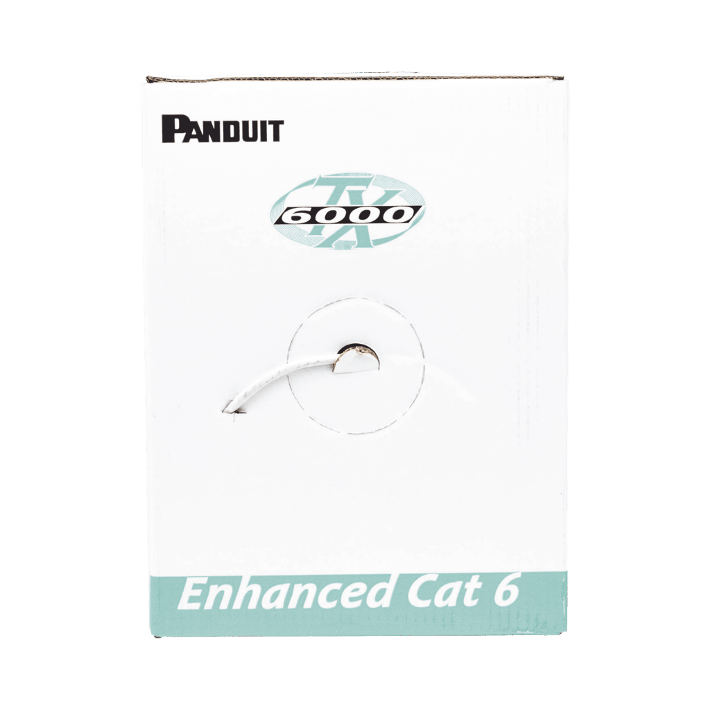 Cables Categoria 6PANDUITPUR6004IG-MEBobina Cable UTP 305m (1000ft) Cat6 Mejorado Cobre 23AWG CMR Gris Panduit PUR6004IG - ME - SILYMX