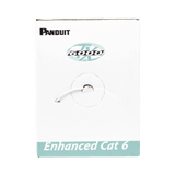 Cables Categoria 6PANDUITPUR6004IG-MEBobina Cable UTP 305m (1000ft) Cat6 Mejorado Cobre 23AWG CMR Gris Panduit PUR6004IG - ME - SILYMX