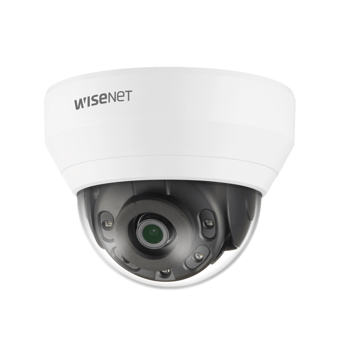 Camaras IP DomoHANWHA VISIONQND-6012RCámara IP Domo Interior 2MP Lente 2.8mm IR 20m WDR 120dB H.265 WiseStream Micrófono Hanwha Vision QND - 6012R - SILYMX