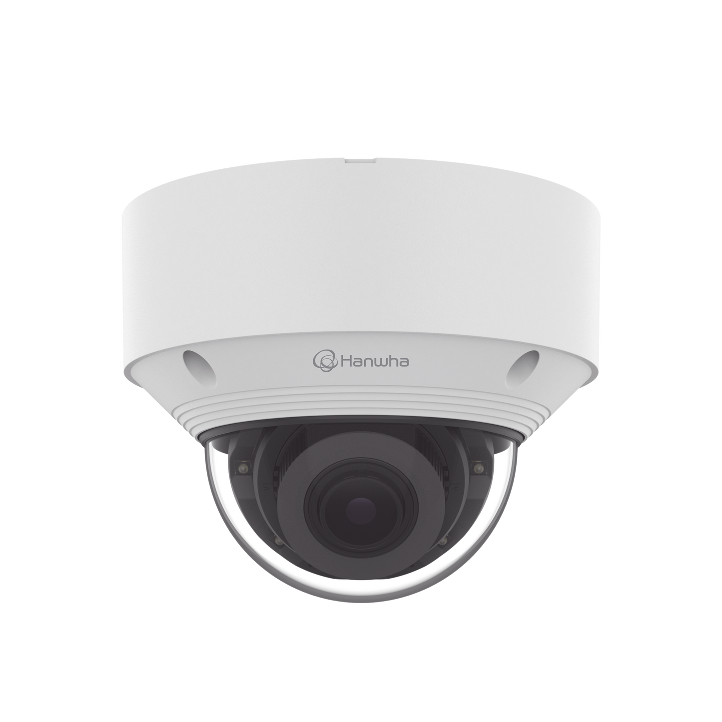 Cámara IP Tipo domo Antivandálica 5 Megapíxel / Lente Varifocal 3.2 - 10mm / IR 30M / WDR 120db / IP66 / H.265 & WiseStream / Inteligencia Artificial Deteccion de Personas y vehiculos HANWHA VISION - Imagen 4