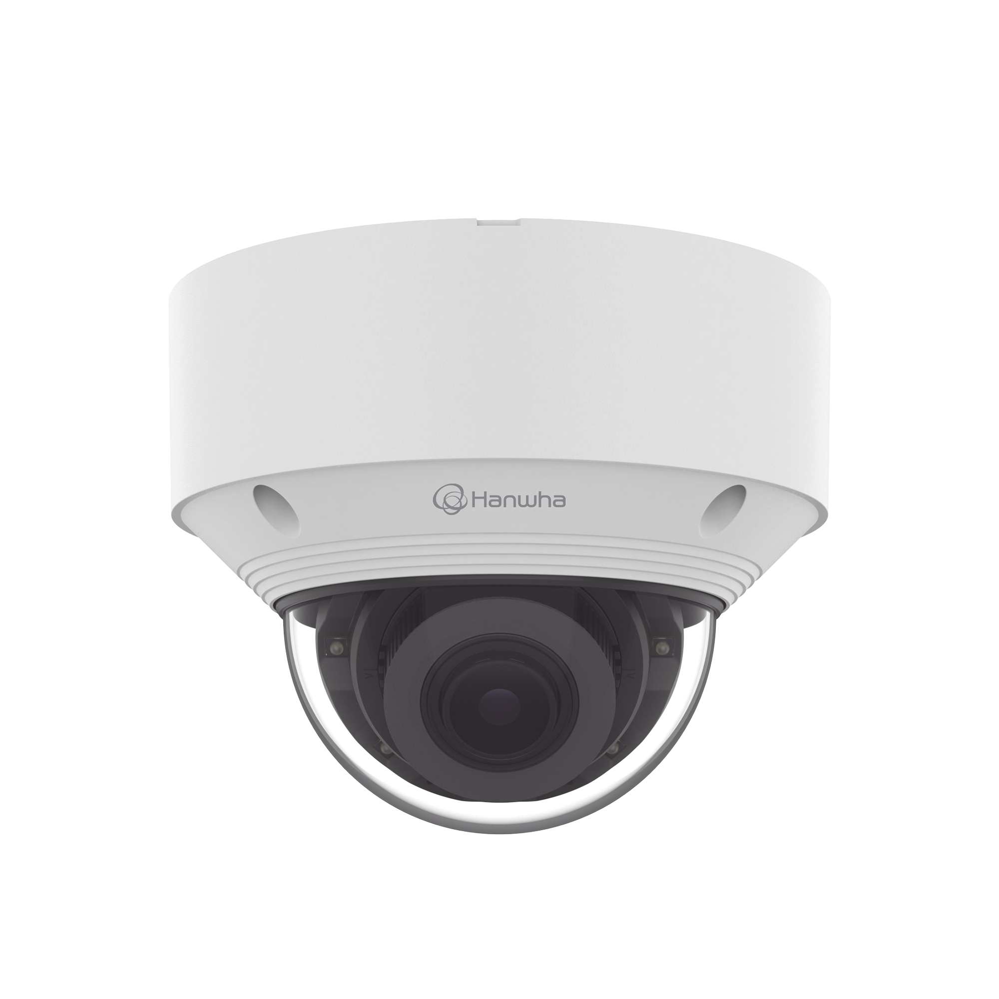 Cámara IP Tipo domo Antivandálica 5 Megapíxel / Lente Varifocal 3.2 - 10mm / IR 30M / WDR 120db / IP66 / H.265 & WiseStream / Inteligencia Artificial Deteccion de Personas y vehiculos HANWHA VISION - Imagen 4