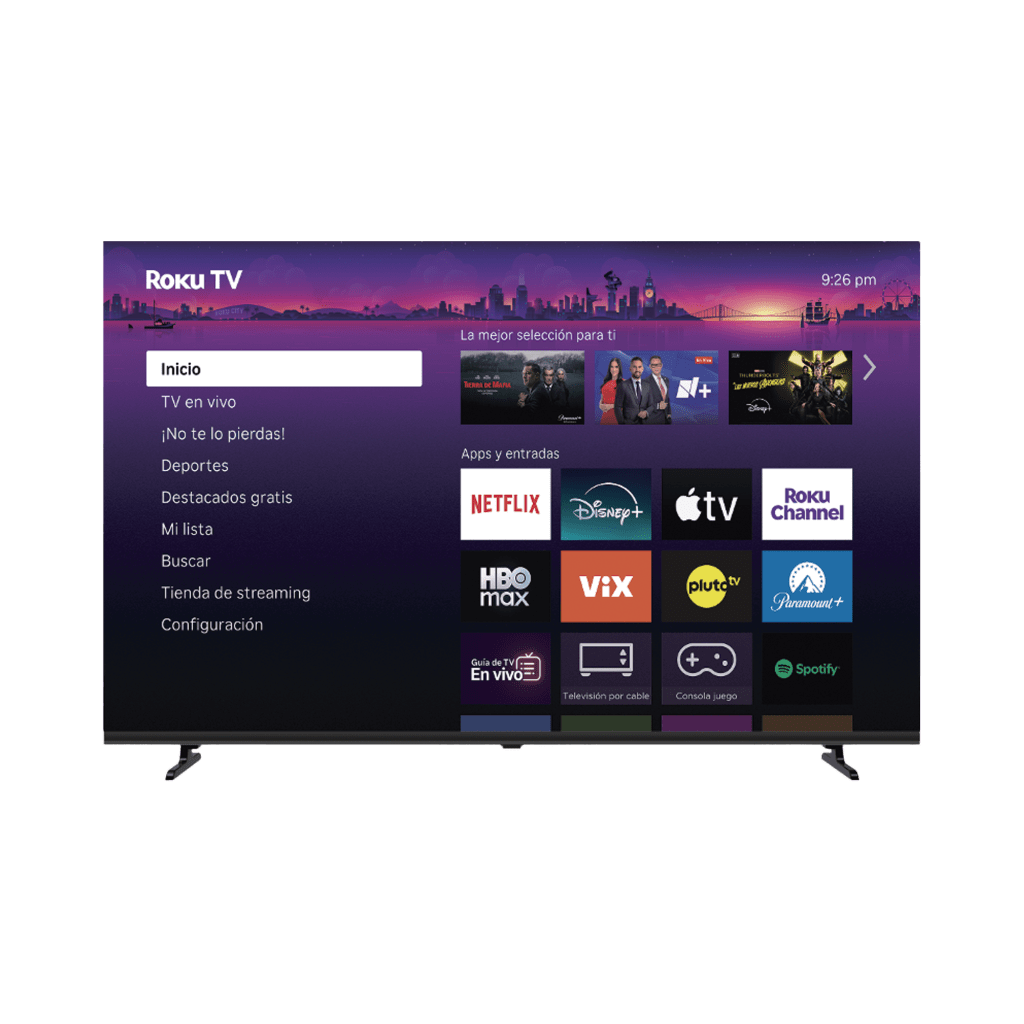 SmartTV QLED 32 Pulgadas / Resolución 1366 × 768 / 3 Puertos HDMI / WiFi Integrado / Smart TV ROKU / VESA 100 × 100 mm HORION - Imagen 1