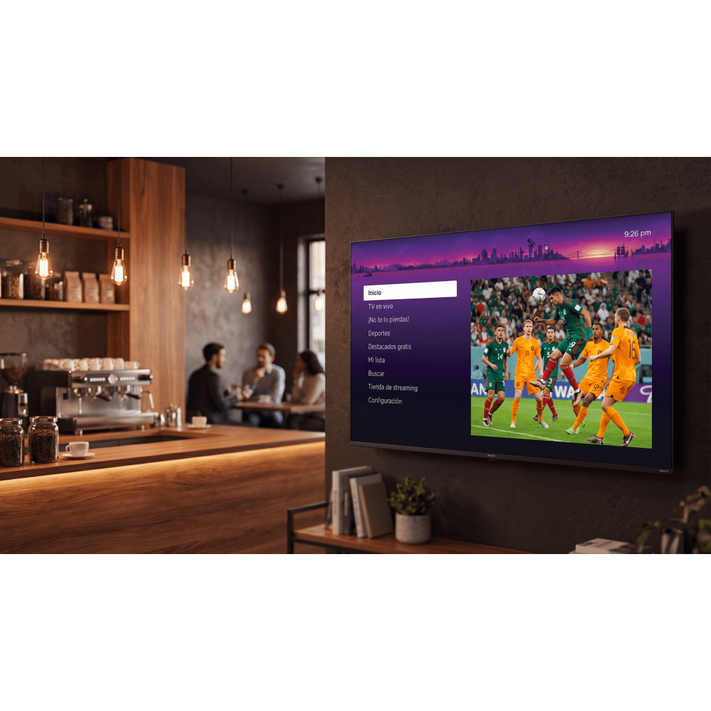 SmartTV QLED 50 Pulgadas 4K UHD / Resolución 3840x2160 / 3 HDMI con ARC / Wifi Integrado / Smart TV ROKU / VESA 200x200 mm HORION - Imagen 4