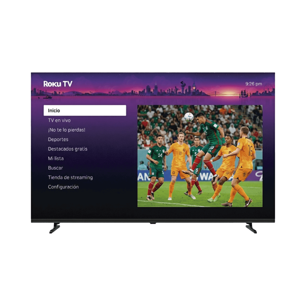SmartTV QLED 4K UHD 58 Pulgadas / Resolución 3840 × 2160 / Tecnología QLED / 1GB DDR4 RAM / 512MB ROM / 3 Puertos HDMI / WiFi 2T2R / ROKU / Audio 8W+8W / VESA 200×200 mm HORION - Imagen 1
