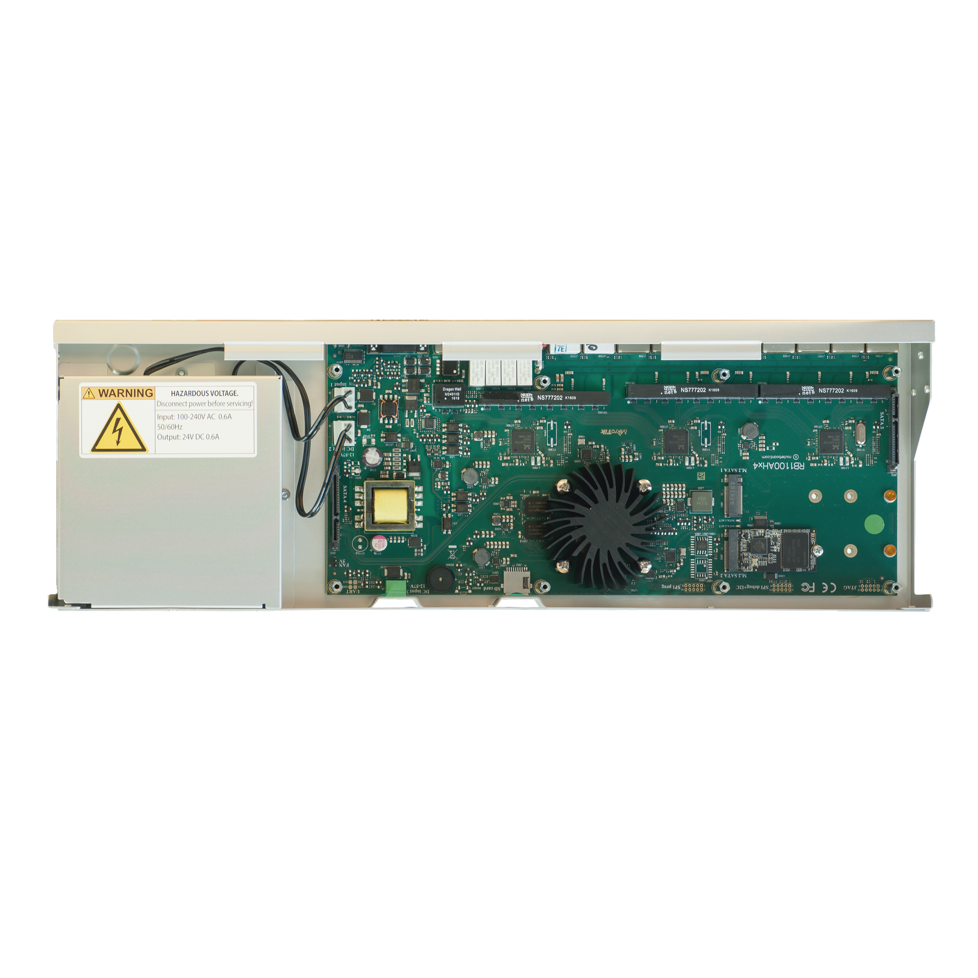 RB1100AHx4 Dude Edition, 13 Puertos Gigabit, Almacenamiento M.2 60GB para Base de Datos Dude MIKROTIK - Imagen 3