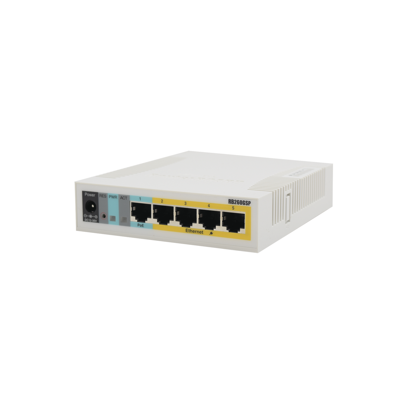 (RB260GSP) Switch Mikrotik 5 puertos PoE (Pasivo) (1in/4out) Gigabit Ethernet y 1 SFP - Imagen 1