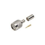 Conector TNC Macho de Anillo Plegable para Cables RG-58/U, RG-142/U, LMR-195, Níquel/ Oro/ Teflón. RF INDUSTRIES,LTD - Imagen 1