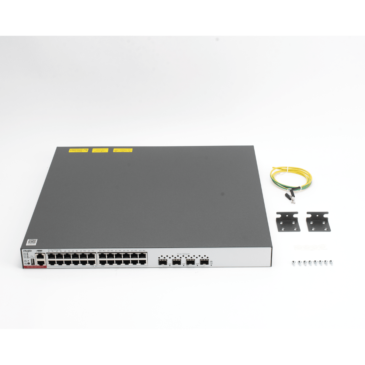 SwitchesRUIJIERG-CS83-24GT4XS-PDSwitch Administrable Capa 3 24 Puertos Gigabit PoE+ 750W 4 SFP+ Ruijie RG - CS83 - 24GT4XS - PD - SILYMX