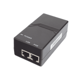 Inyectores PoERUIJIERG-E-120(GE)Inyector PoE Gigabit 802.3af 15W 50V Compatible Hikvision Ubiquiti TP - Link Ruijie RG - E - 120(GE) - SILYMX