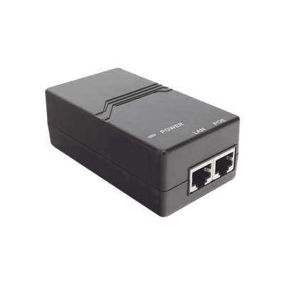 Inyectores PoERUIJIERG-E-120(GE)Inyector PoE Gigabit 802.3af 15W 50V Compatible Hikvision Ubiquiti TP - Link Ruijie RG - E - 120(GE) - SILYMX