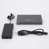 Router Balanceador con Función SD-WAN PoE+ hasta 110w 10 puertos gigabit 8 puertos PoE soporta 4x WAN hasta 200 clientes con desempeño de 1,000 Mbps RUIJIE - Imagen 2