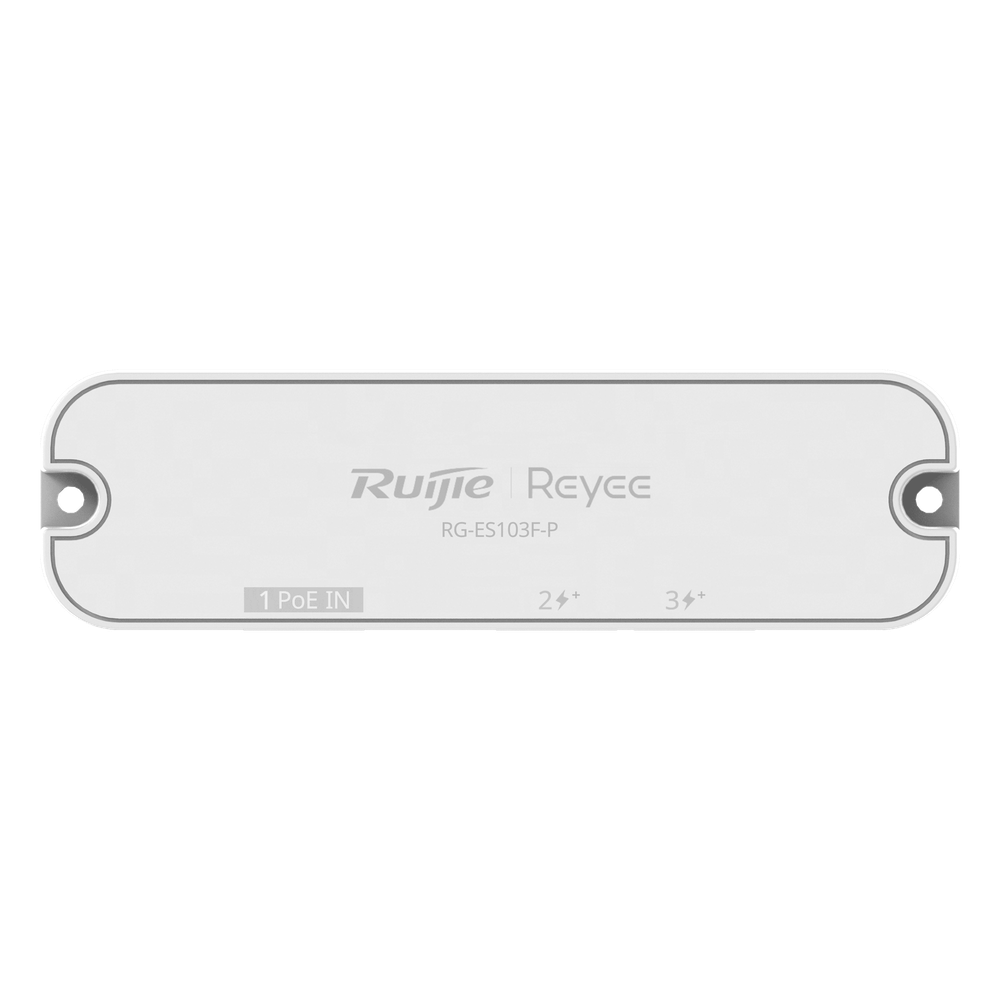 Switch No Administrable PoE-In / 2 Puertos PoE+ 10/100 Mbps / 1 Puerto PoE-In 10/100 Mbps / Presupuesto PoE 30 W / Switching 0.6 Gbps / Protección 4 kV / Sin Ventilador RUIJIE - Imagen 2