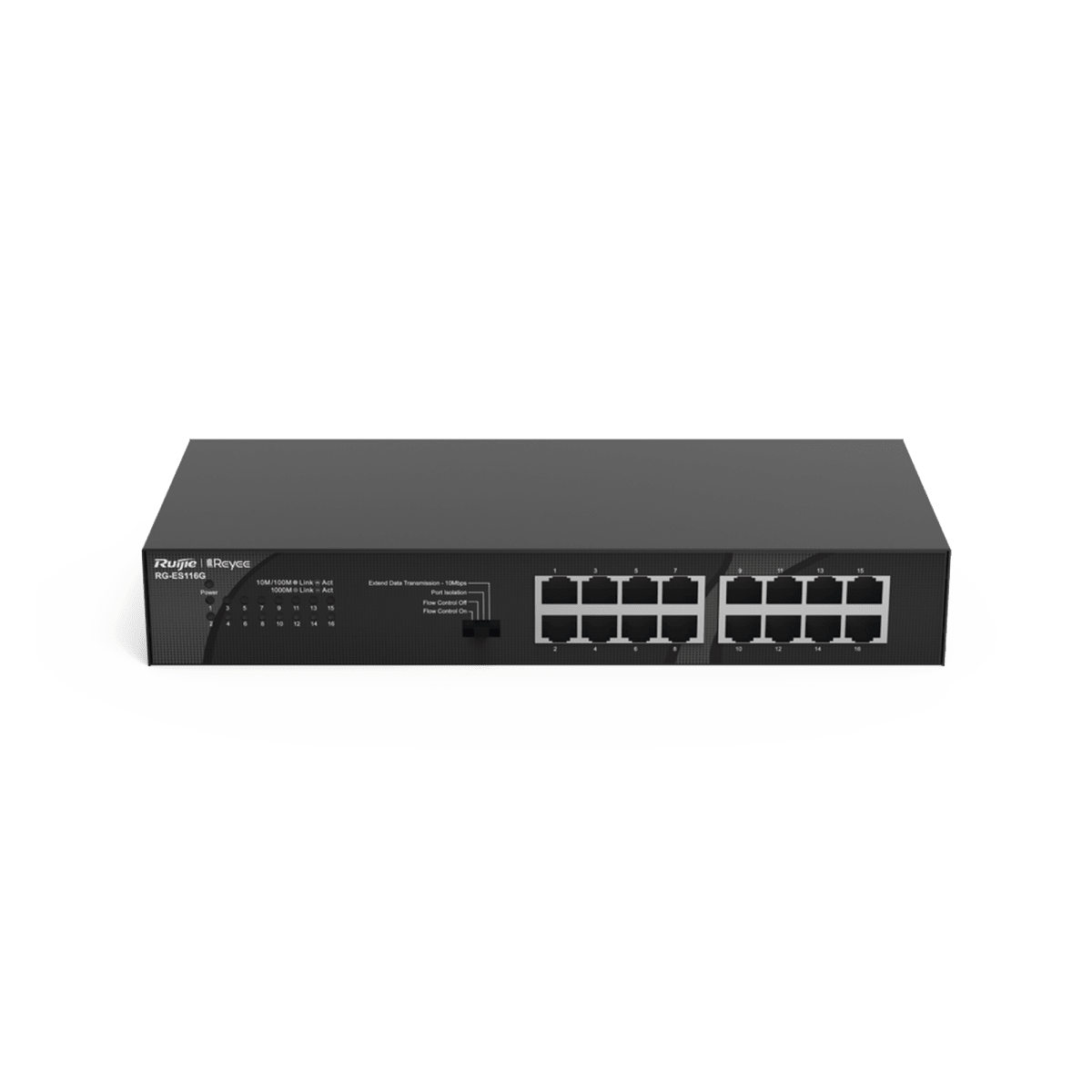 SwitchesRUIJIERG-ES116G-LSwitch No Administrable 16 Puertos Gigabit Visible en Nube Ruijie RG - ES116G - L - SILYMX