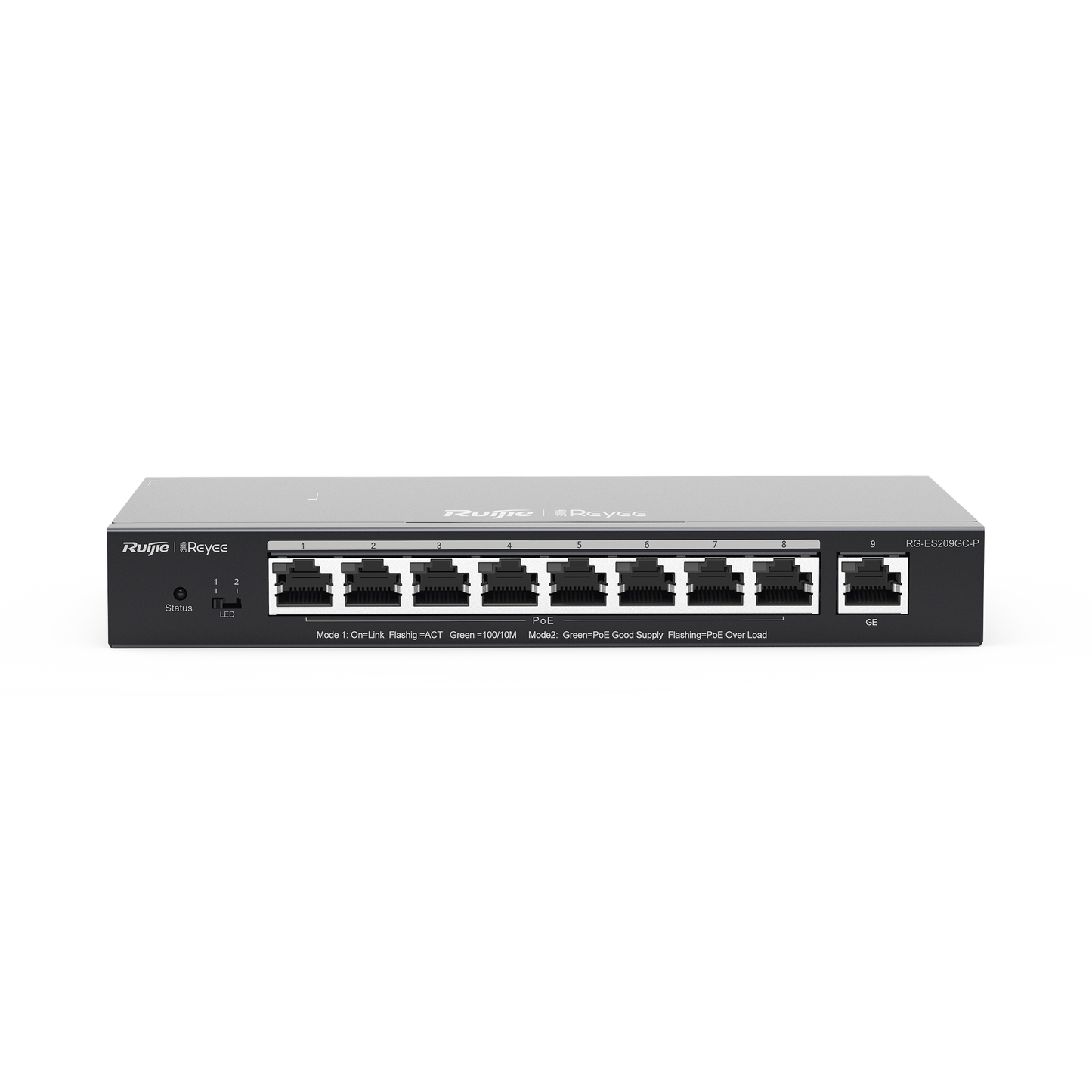 Switch Administrable 8 Puertos PoE+ 802.3af/at Gigabit gestión gratuita desde la nube 120w RUIJIE - Imagen 2
