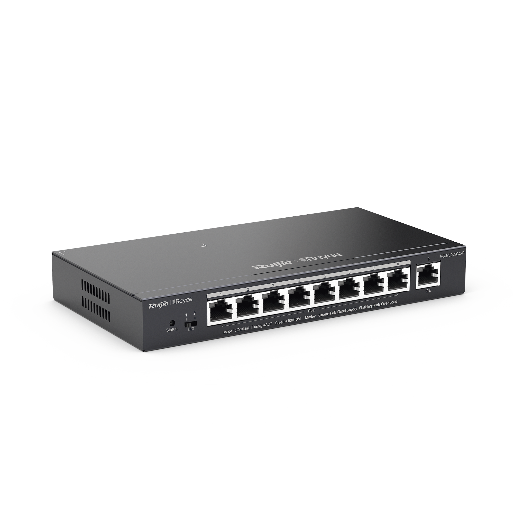 Switch Administrable 8 Puertos PoE+ 802.3af/at Gigabit gestión gratuita desde la nube 120w RUIJIE - Imagen 3