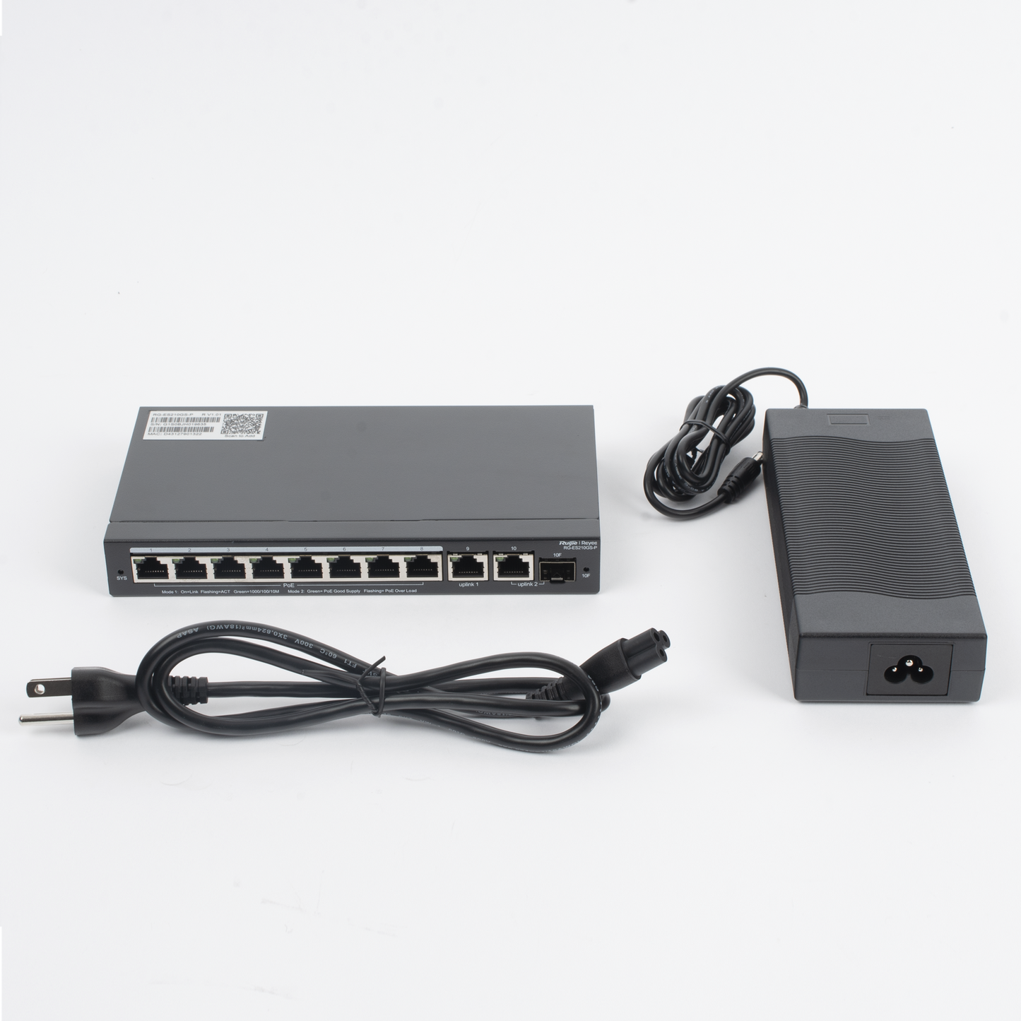 Switch Administrable con 8 puertos Gigabit PoE, 2 Uplinks Gigabit (1 SFP), gestión gratuita desde la nube RUIJIE - Imagen 6