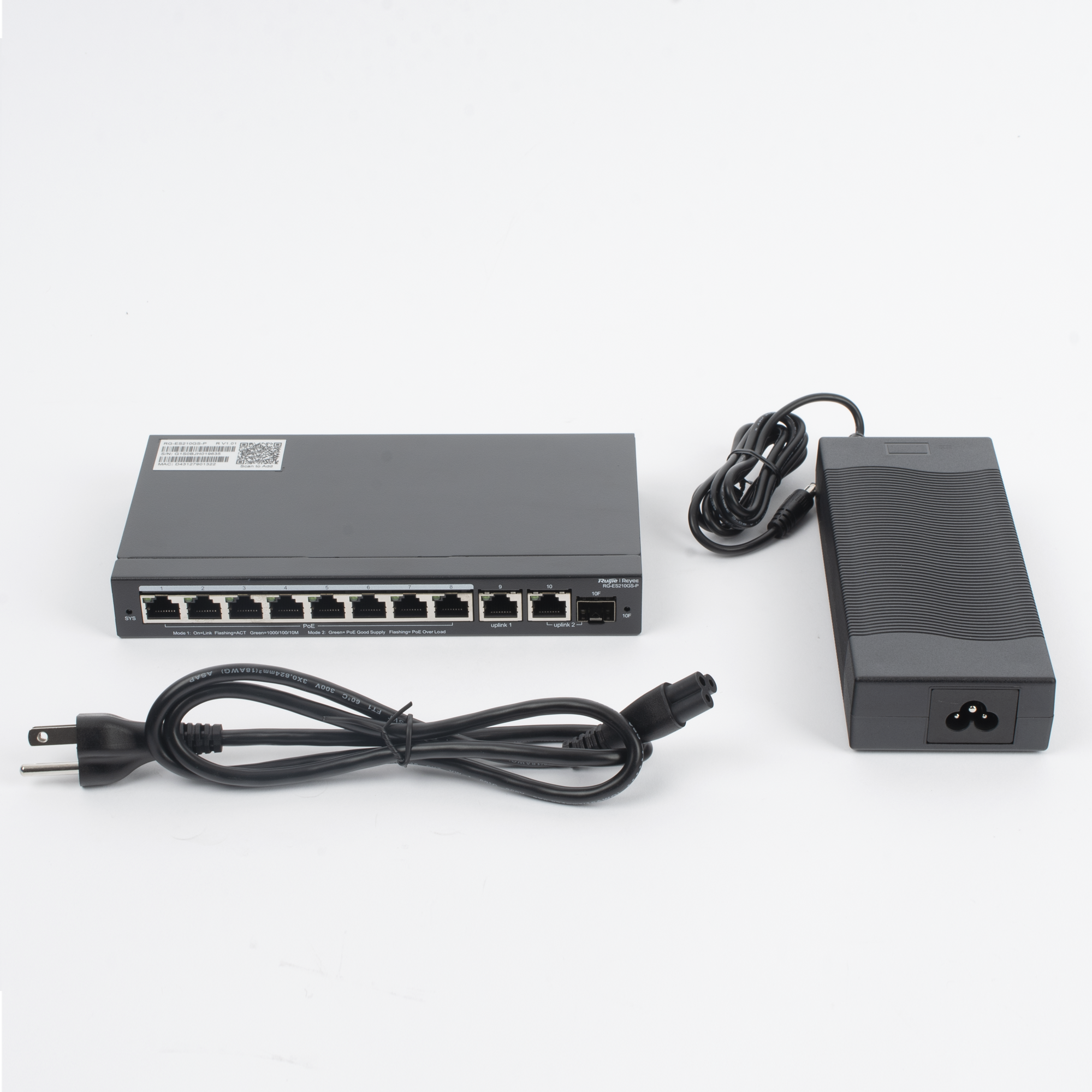 Switch Administrable con 8 puertos Gigabit PoE, 2 Uplinks Gigabit (1 SFP), gestión gratuita desde la nube RUIJIE - Imagen 6
